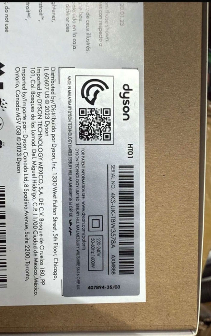 Dyson Airstrait™ HT01 straightener (Strawberry Bronze/Blush Pink)